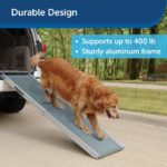 Link to getting dog out of vehicle with a ramp. Affiliate link to Amazon 