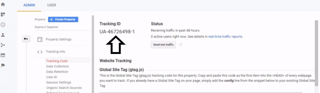 Google Analytics Tracking ID 