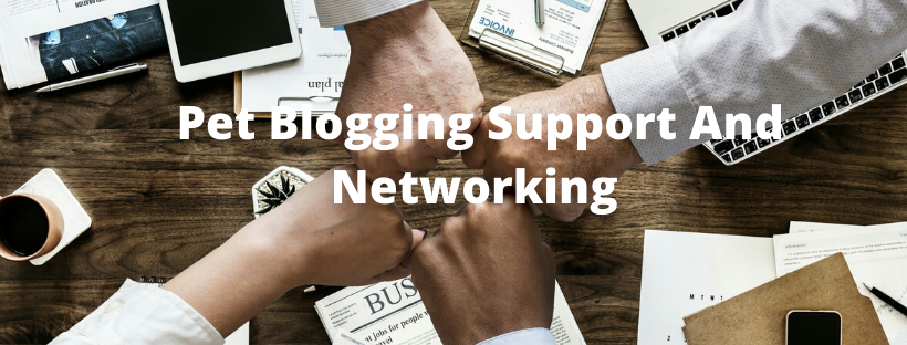Pet Blogging Support through Networking. People joining hands