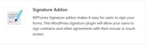 WP Form signature add on