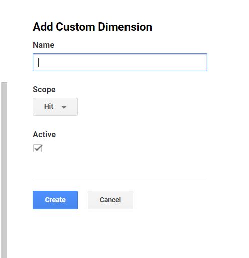Adding a custom dimension in advanced google analytics 