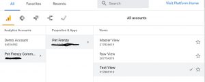 review switcher in google analytics 