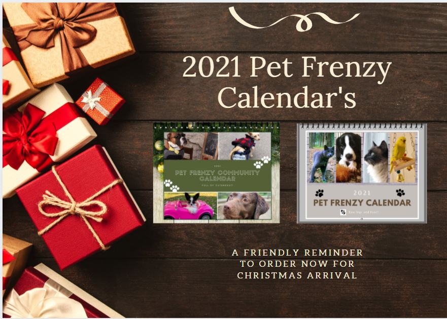 Order the pet frenzy calendar now for faster delivery