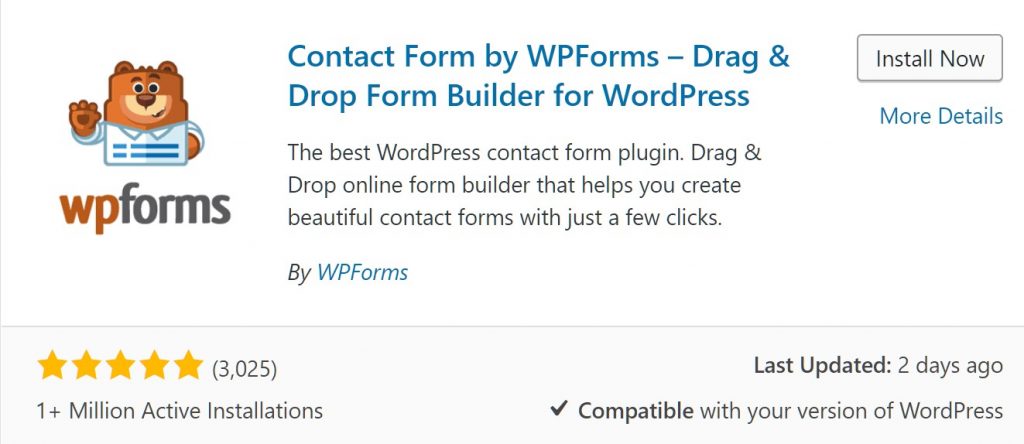 WPForms Plug in 