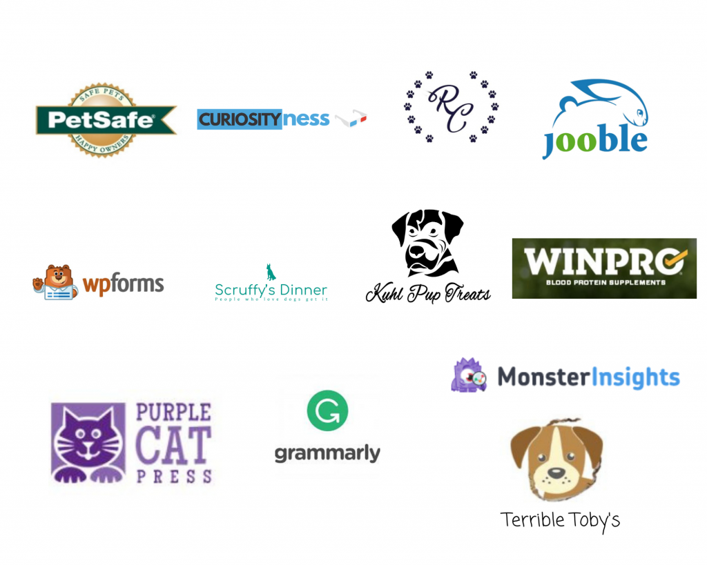 Companies Pet Frenzy has collaborated with