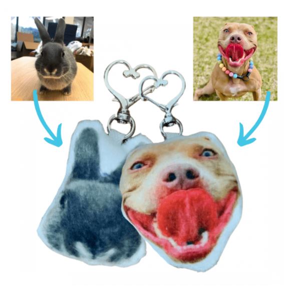 Keychains with your pet on them